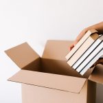 putting books in a box